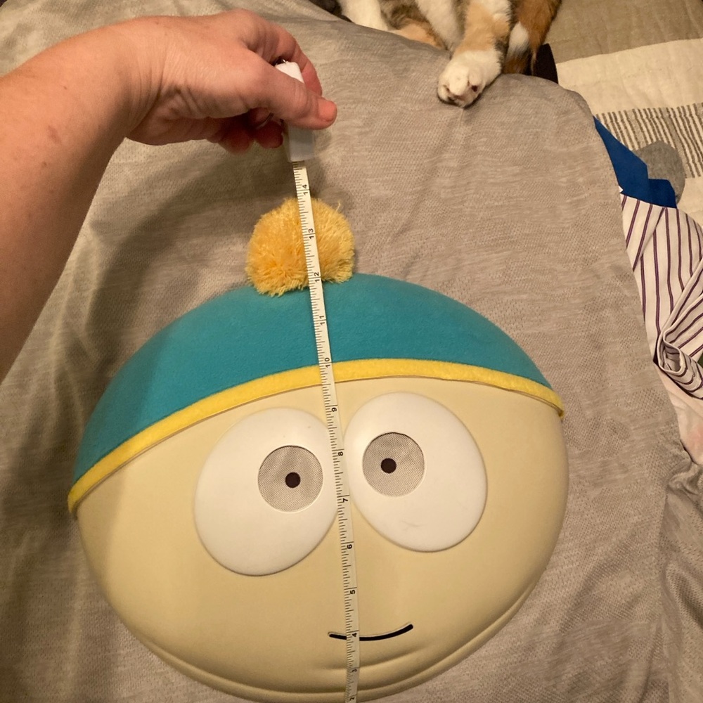 Cartman Plush Hat with Blue and Yellow Accents